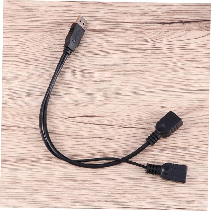Jojofuny USB Hub Adapter Dual Ports Data Transfer and Charging Cable Black - Image 4